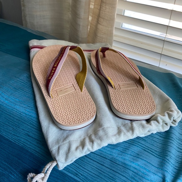 Louis Vuitton Bahia thong rubber sandals flip flops slippers beach spa slides 37 - Picture 3 of 8